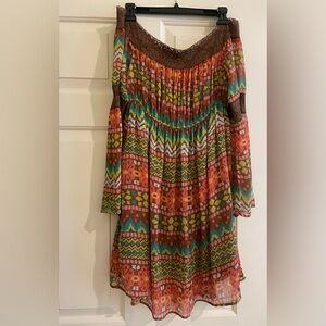 Judith March off-the-shoulder mini dress, size large